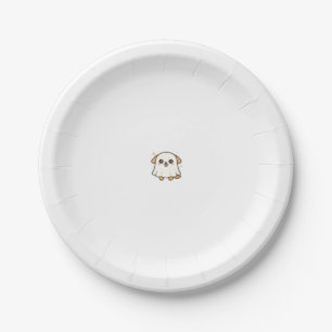 Kawaii Spooky Season Dog � Halloween Pup Classic T Paper Plate