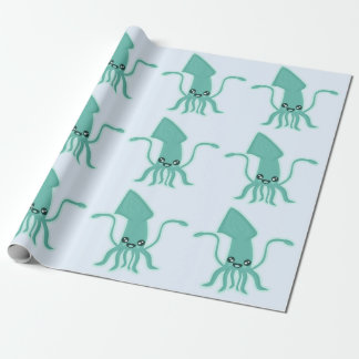 Kawaii Squid Wrapping Paper