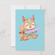 Kawaii Squirrel Samurai.