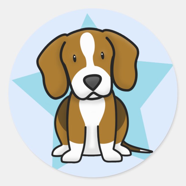 Kawaii Star Beagle Stickers (Front)