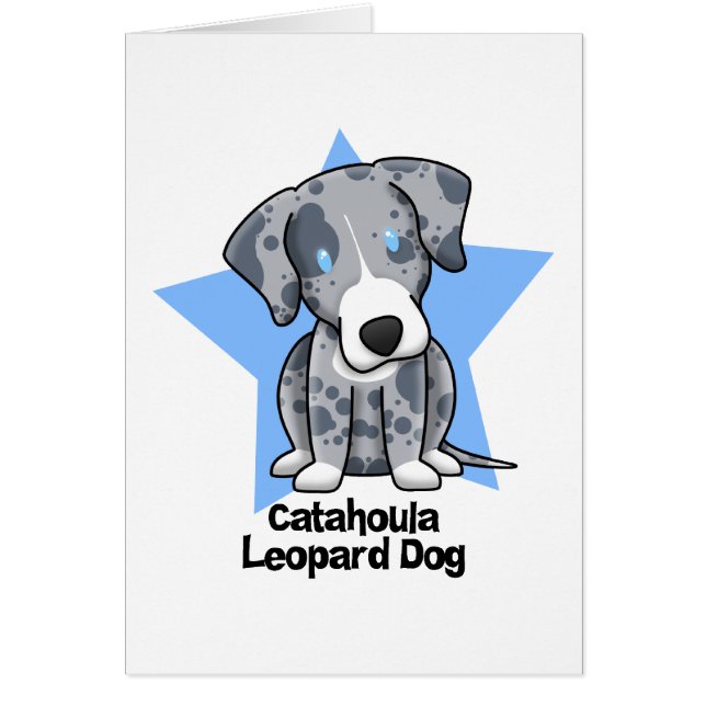 Kawaii Star Catahoula Leopard Dog (Front)