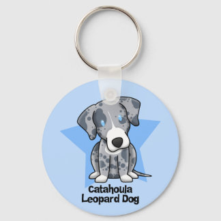 Kawaii Star Catahoula Leopard Dog Key Ring