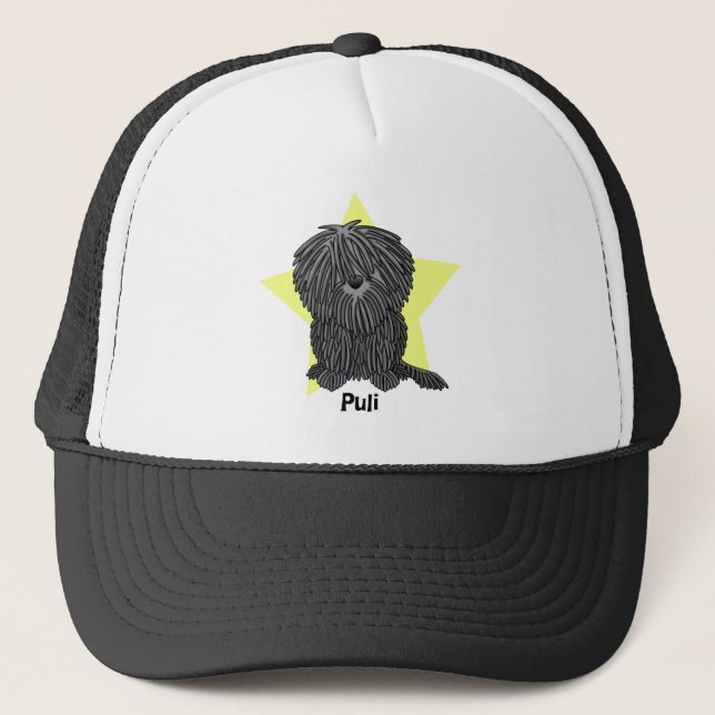 Kawaii Star Puli Trucker Hat (Front)