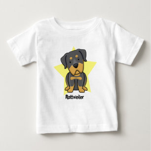 Kawaii Star Rottweiler Baby's Baby T-Shirt