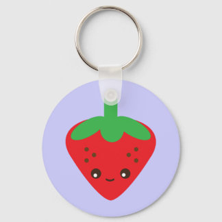 Kawaii Strawberry Key Ring