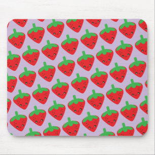 Kawaii Strawberry Mouse Pad