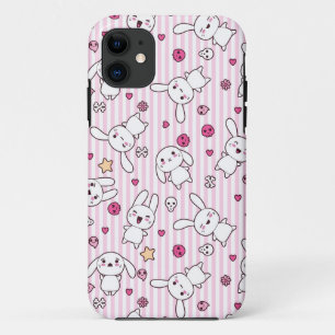kawaii stripes pattern Case-Mate iPhone case