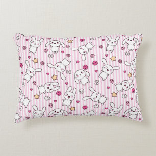 kawaii stripes pattern decorative cushion