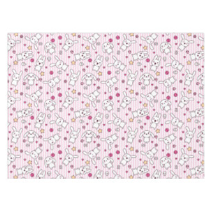 kawaii stripes pattern tablecloth