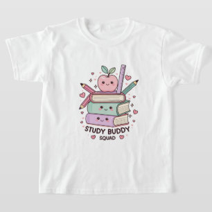 Kawaii Study Buddy Squad School Supplies T-Shirt