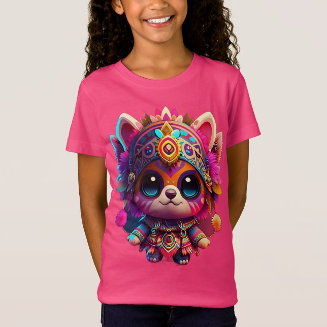 Kawaii Style Kaleidoscope Colourful T-Shirt (Front)