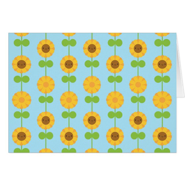 Kawaii Sunflowers (Front Horizontal)