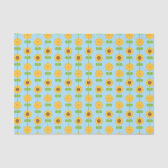 Kawaii Sunflowers Tissue Paper (Front)