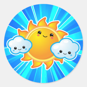 Kawaii Sunny Day Sticker