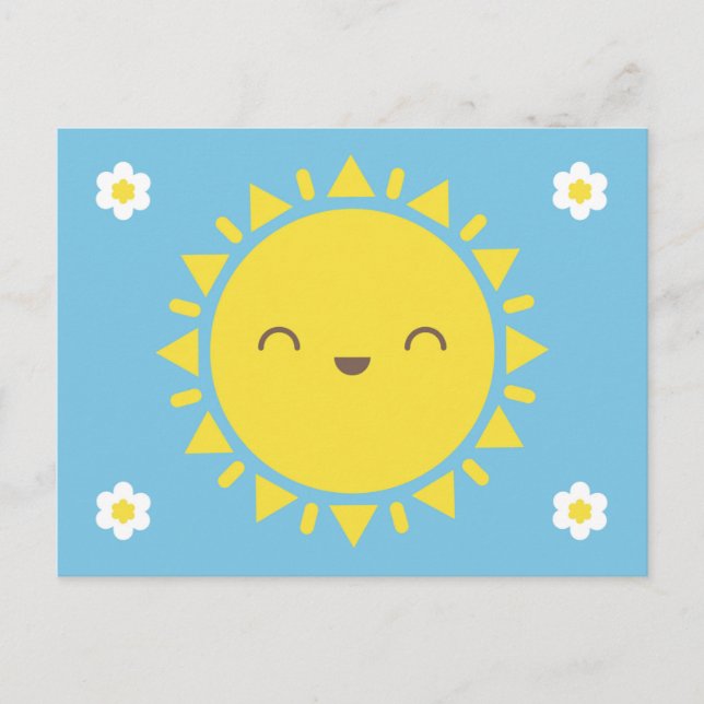 Kawaii Sunny Days Postcard (Front)