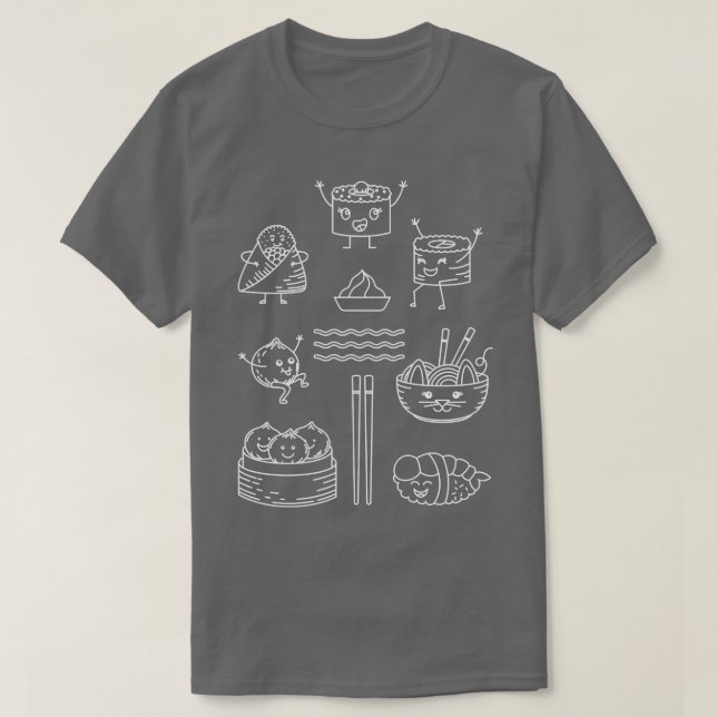 Kawaii Sushi 1 T-Shirt (Design Front)