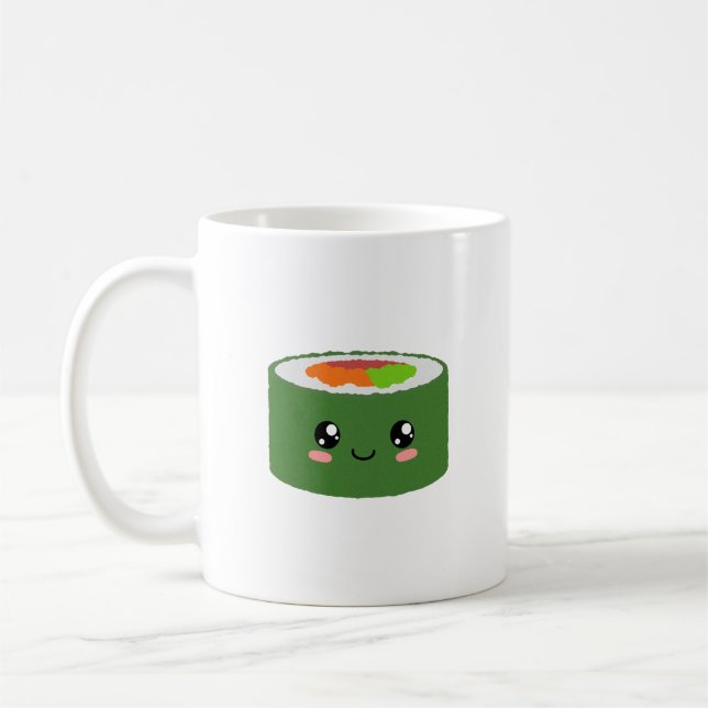 Kawaii Sushi Coffee Mug (Left)