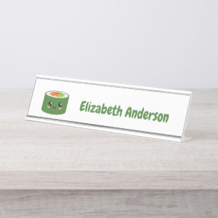 Kawaii Sushi Desk Name Plate