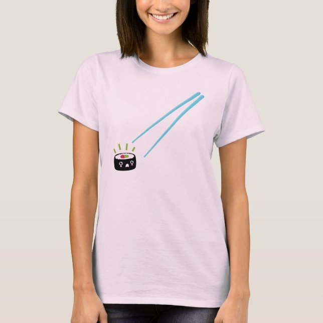 Kawaii sushi itadakimasu tee shirt (Front)