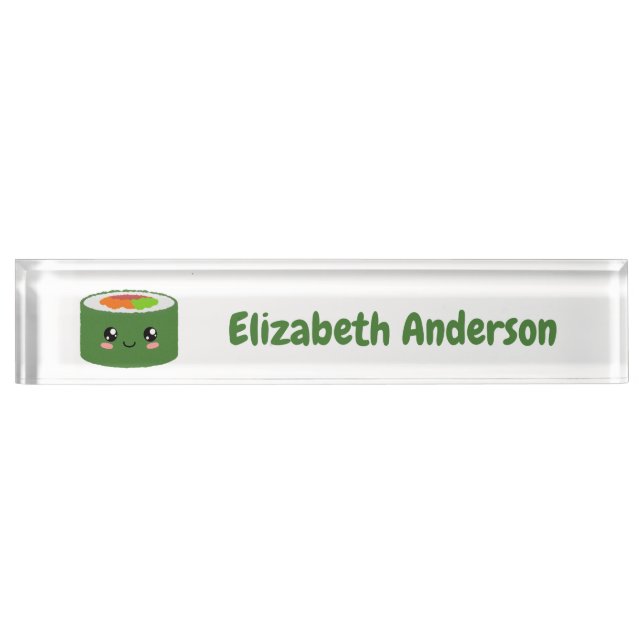 Kawaii Sushi Nameplate (Front)
