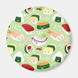 Kawaii Sushi with faces Magnet