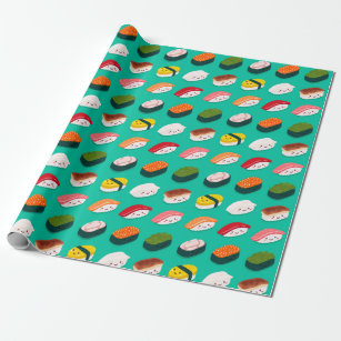 Kawaii Sushi  Wrapping Paper
