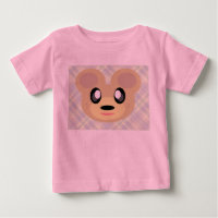 Kawaii Sweet Bear Honey Plaid Cuddly Cute