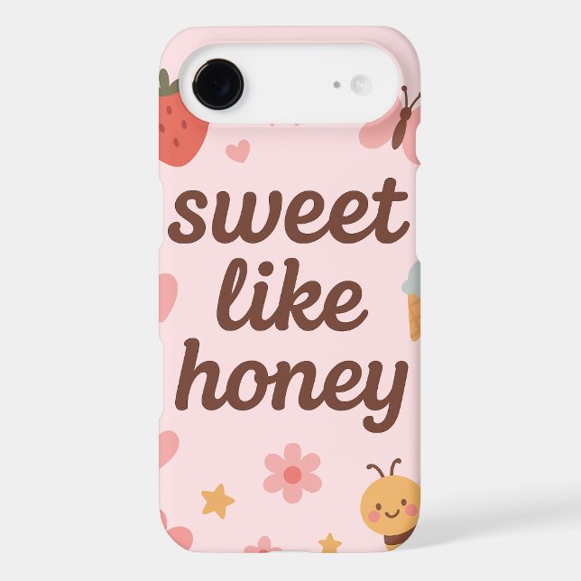 Kawaii Sweet Girl Pink Bee Aesthetic – Cute Design (Back)