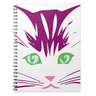 Kawaii Sweet Kitty Cat Face Spiral Notebook