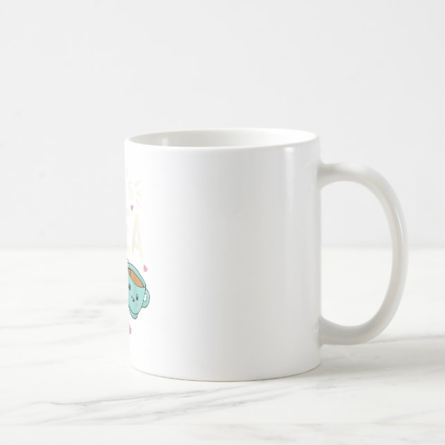 Kawaii Tea Cookie  Macarons Tea Time TShirt Coffee Mug (Right)