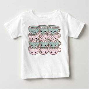 Kawaii Tea Cups Baby T-Shirt