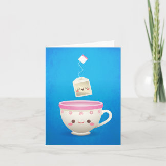 Kawaii Tea Time Card
