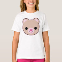 Kawaii Teddy Bear Cute Girls Ringer T-Shirt