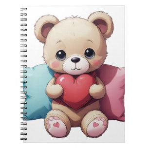 Kawaii Teddy Bear Notebook