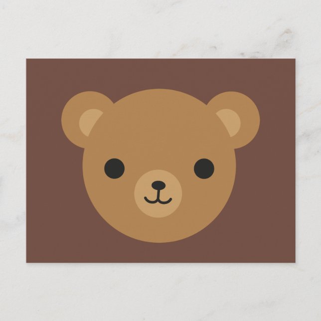 Kawaii Teddy Bear Postcard (Front)