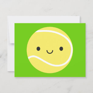 Kawaii Tennis Ball Postcard