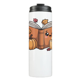 kawaii thanksgiving book Oversized T-Shirt Thermal Tumbler