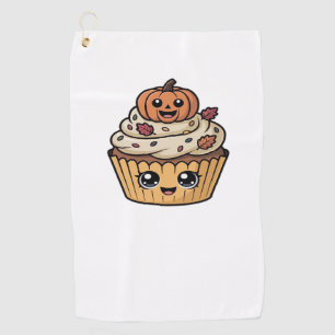 kawaii thanksgiving cupcake Oversized T-Shirt Golf Towel