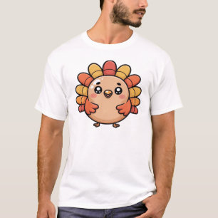 kawaii thanksgiving turkey Classic T-Shirt