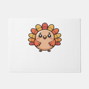 kawaii thanksgiving turkey Classic T-Shirt Doormat