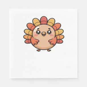 kawaii thanksgiving turkey Classic T-Shirt Napkin