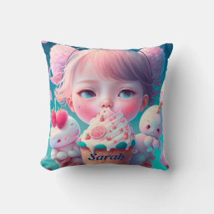 Kawaii throw pillow