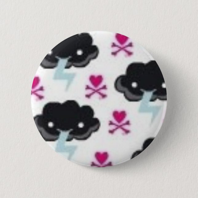Kawaii Thunder Button (Front)