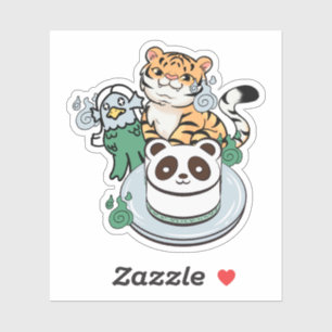 Kawaii Tiger, Amabie Yokai & Panda Cake