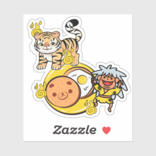 Kawaii Tiger, Amanojaku & Moon Breakfast Cookie