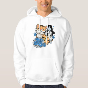 Kawaii Tiger and Yuki-Onna Ghost Doughnuts Hoodie