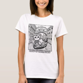 Kawaii Tiger at Bridge of Sighs Venice T-Shirt