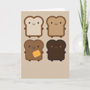 Kawaii Toast Card