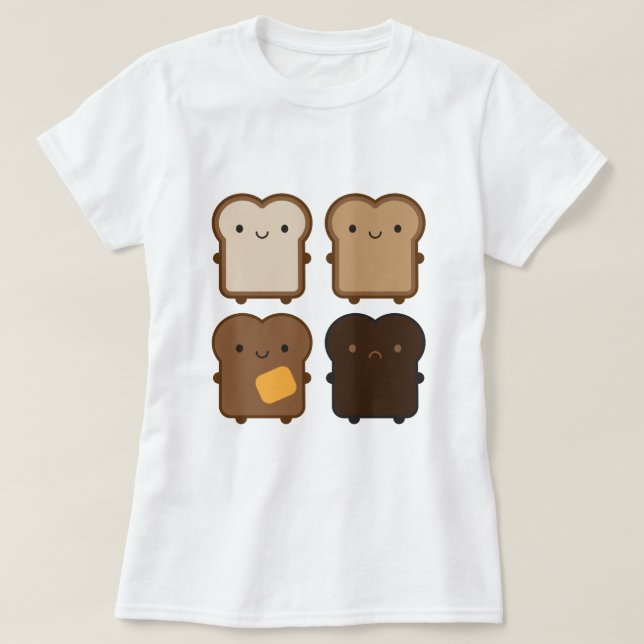 Kawaii Toast T-Shirt (Design Front)