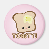 Kawaii Toasty! Toast magnet